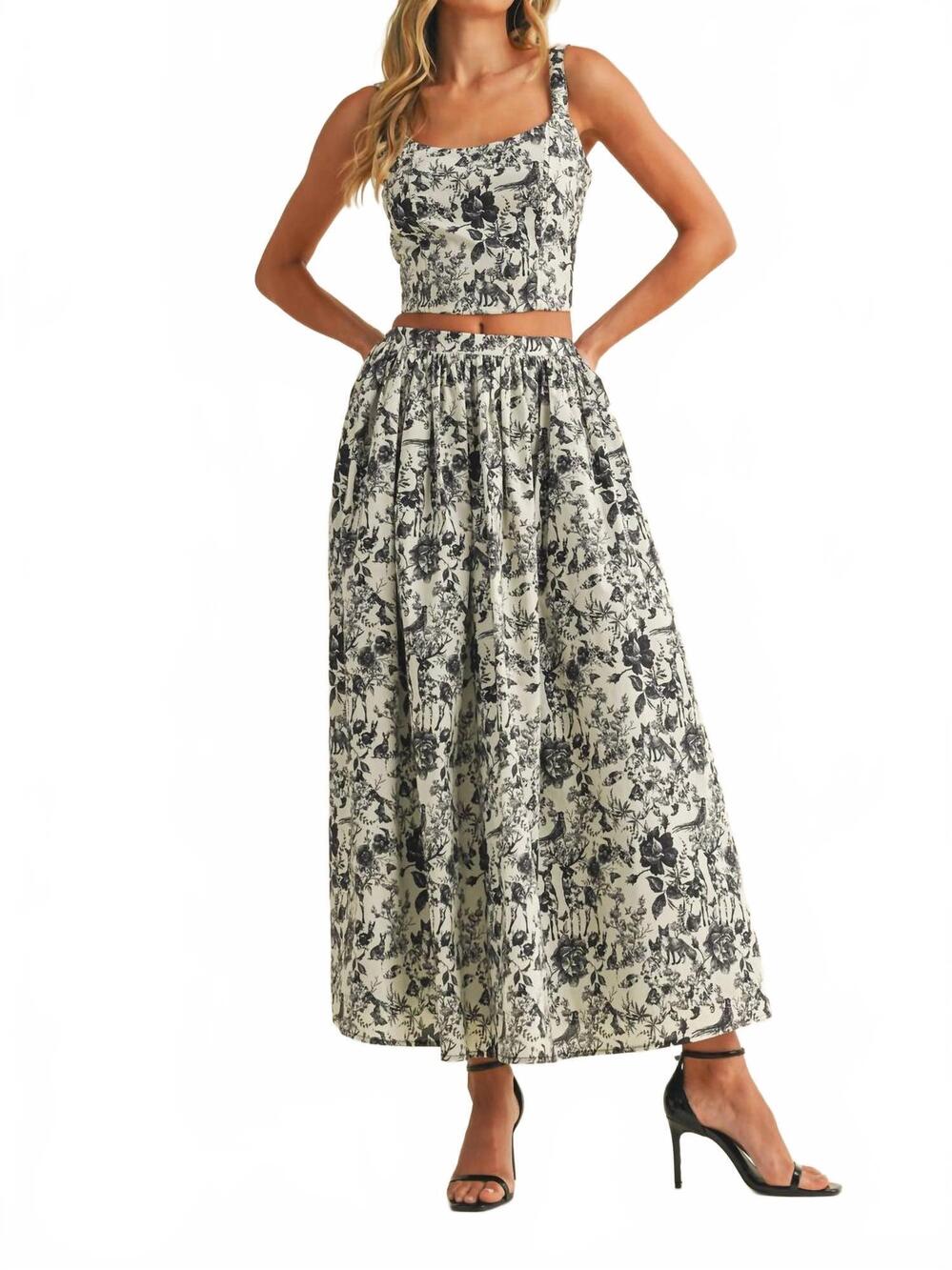 NEW KLESIS kate pleated skirt in black